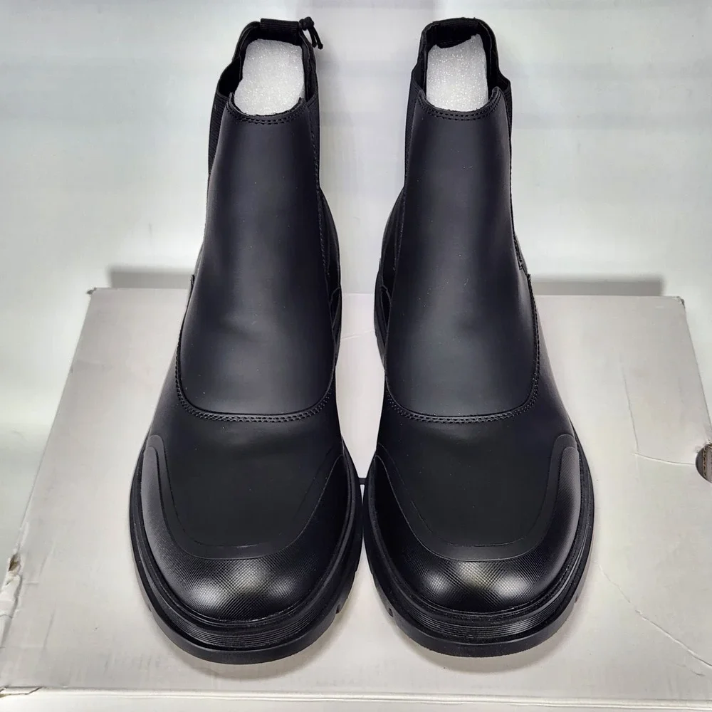 ALDO Eros Boots Men Size 10.5 Black Waterproof Winter Chelsea Lug Sole